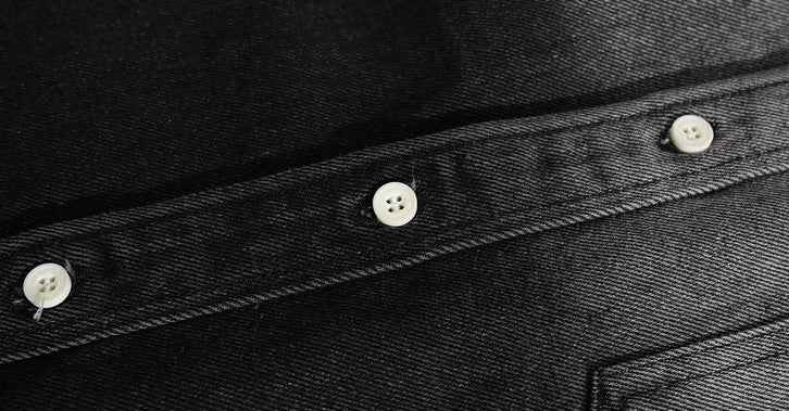 Streetwear Single Breasted Handsome Gradient Denim Jacket