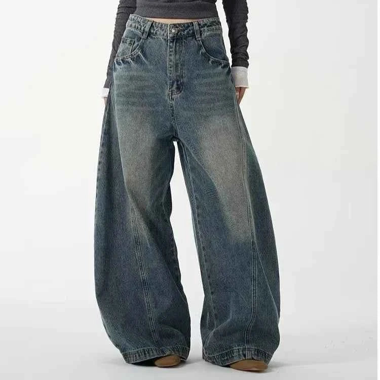 Stylish American Style Wide Leg Jeans
