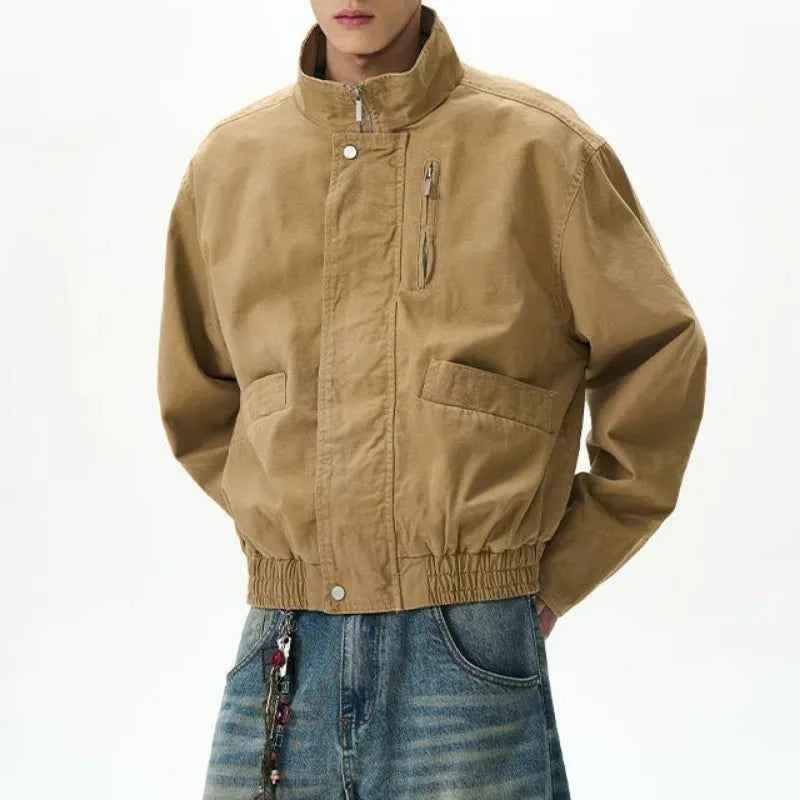 Casual Retro Tough Guy Workwear Jacket