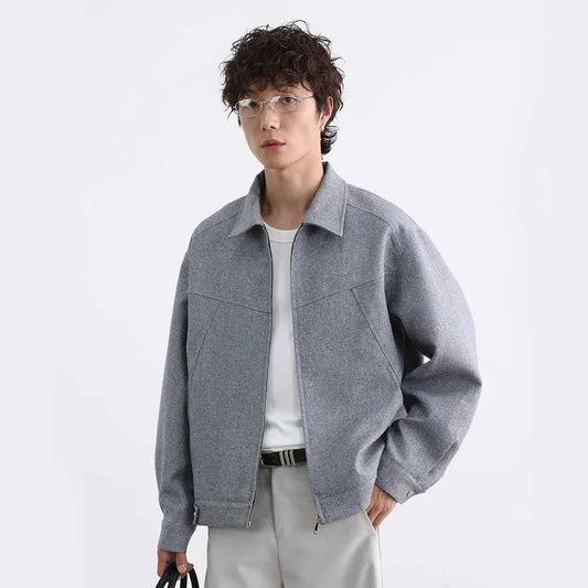 Men Patchwork Loose Vintage Casual Retro Jacket