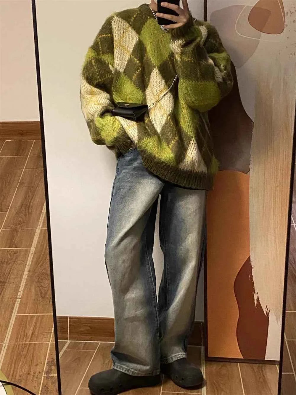 Y2K Cozy Retro O-Neck Knitwear Sweater
