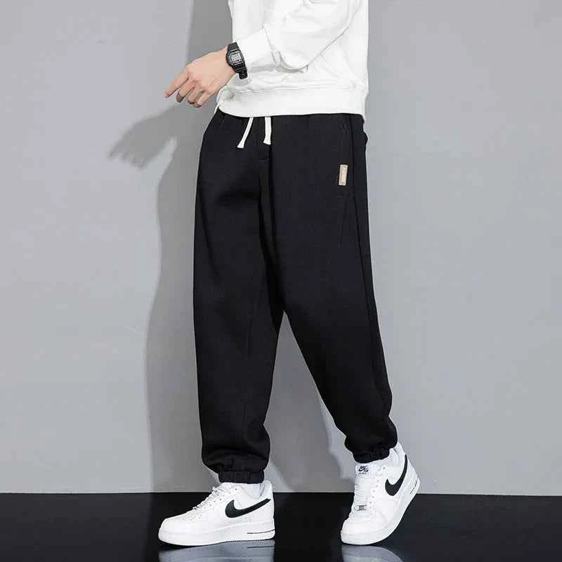 Fashionable Elastic Waist Drawstring Sweatpants