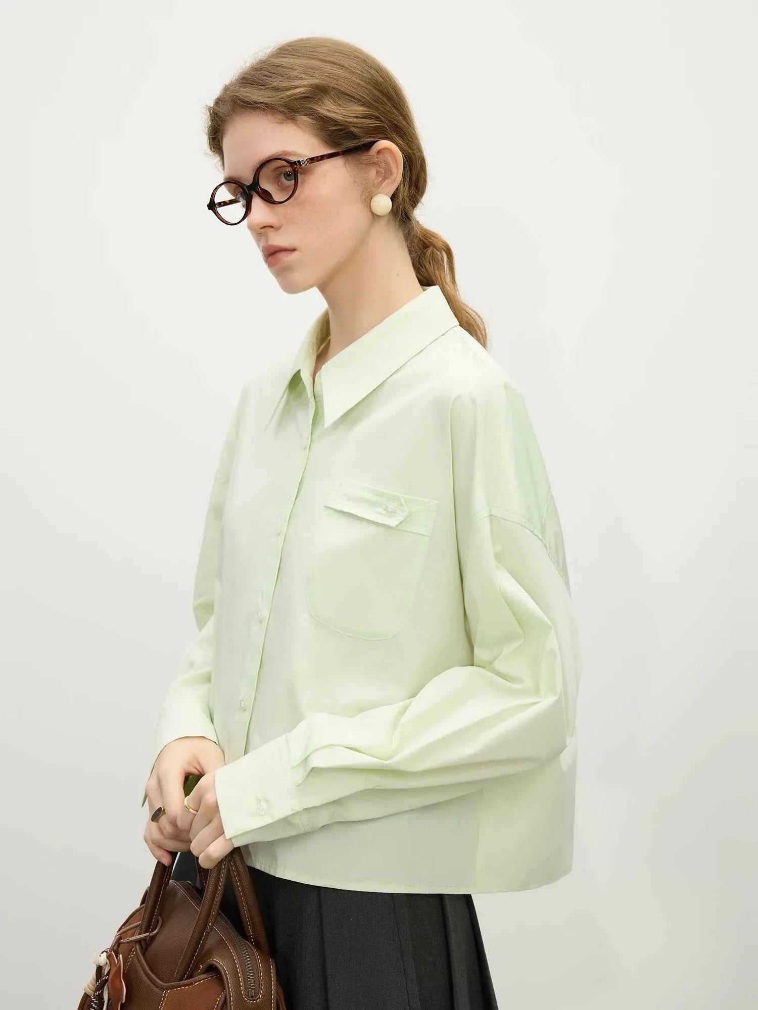 Women Cute Spring Casual Loose Cotton Long Shirt