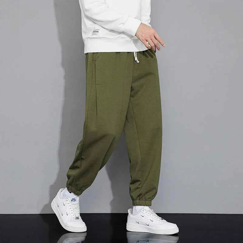 Fashionable Elastic Waist Drawstring Sweatpants