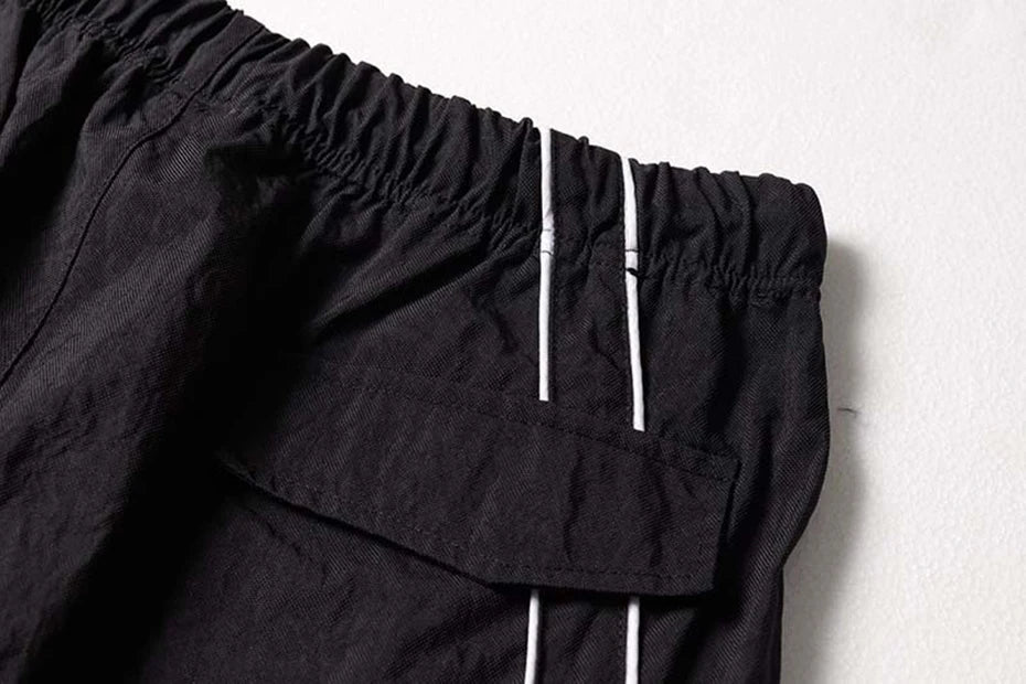 Baggy Stripe Cargo Joggers
