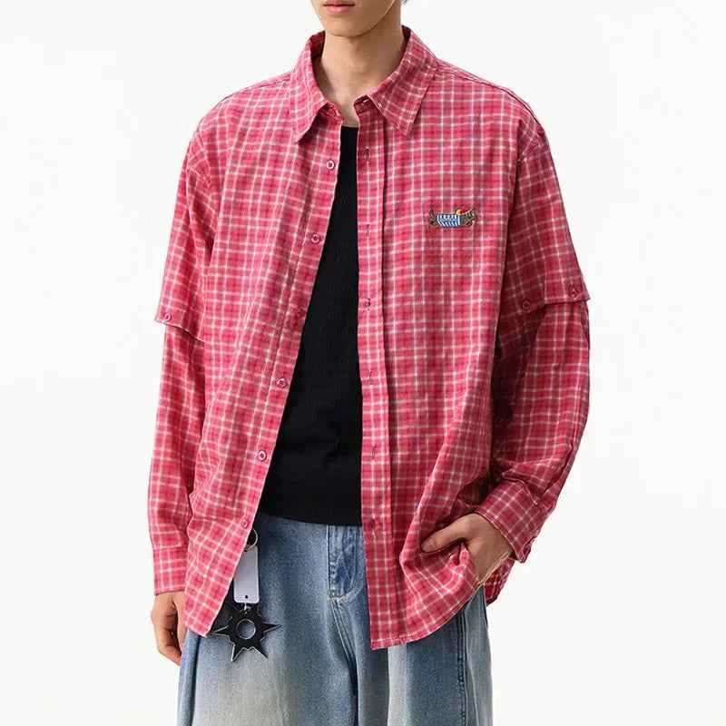 Plaid Loose Casual Summer Short Sleeve Shirt
