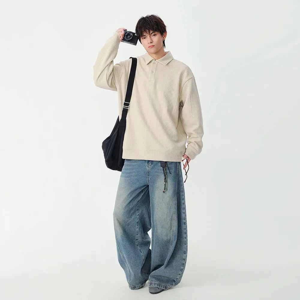 Winter Signature Hip Hop Polo Sweatshirt
