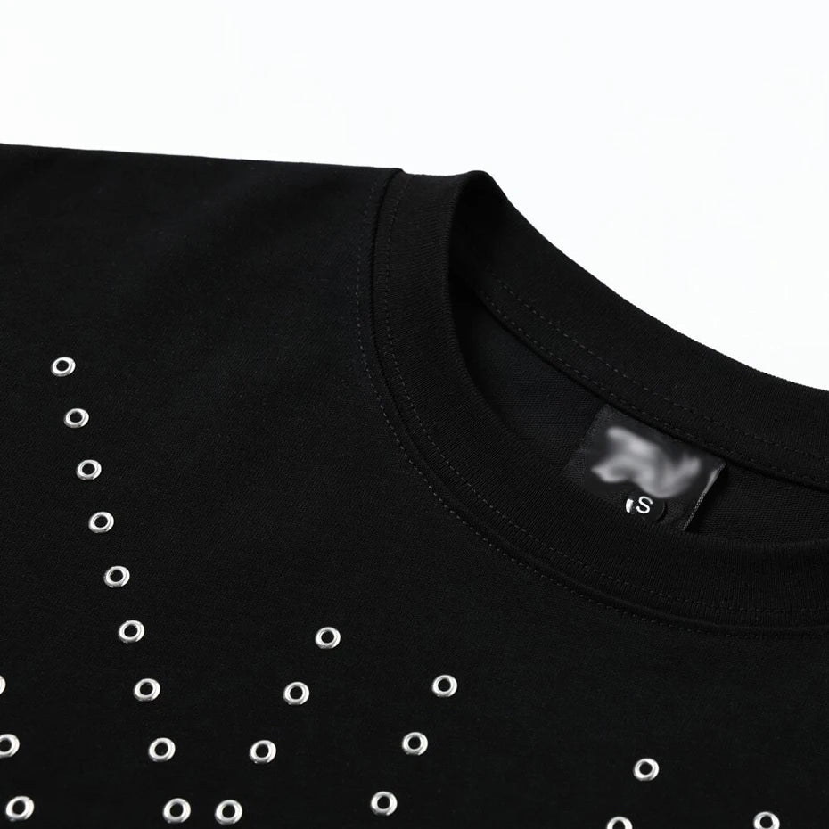Streetwear Metal Graphic Oversized T-Shirts