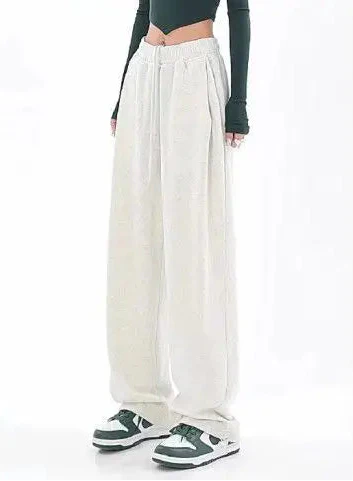 Oversize Streetwear Wine Red Striped Sweatpants - Luxuryurbanwear
