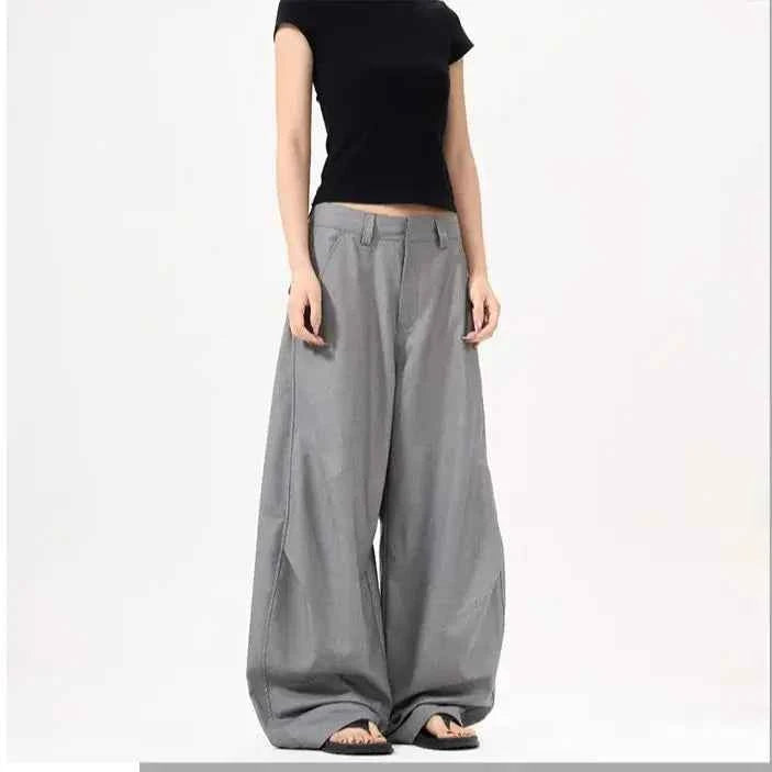 Premium American Style Retro Pleated Machete Pants