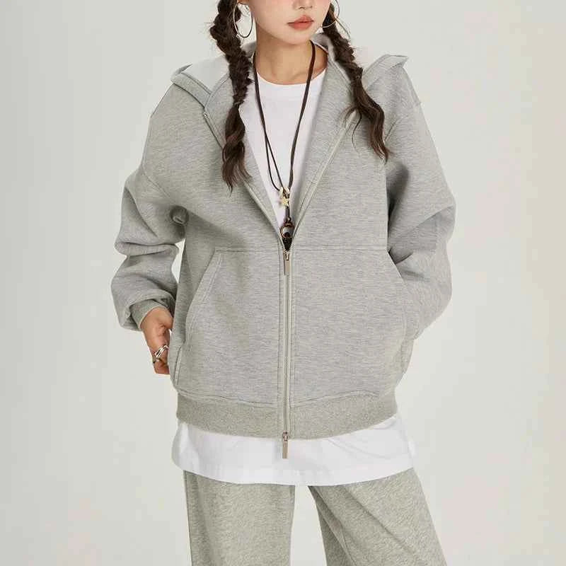 Vintage Cool Loose Fit Zipper Sweatshirt