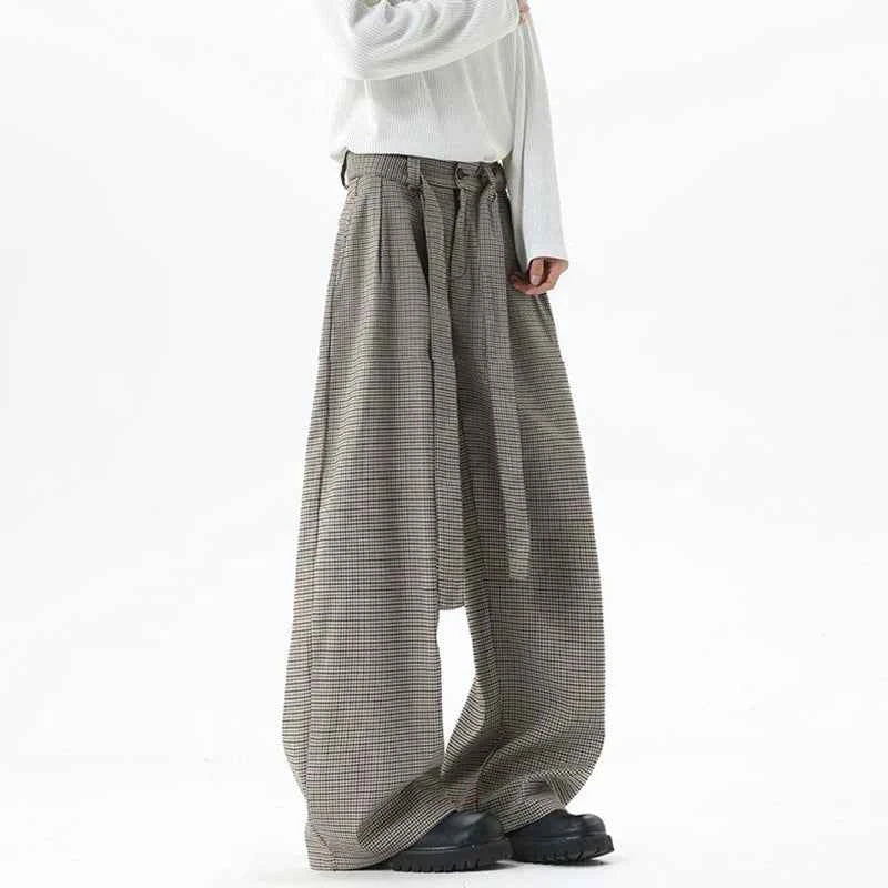 Premium Korean Pleated Belt Design Suit Pants