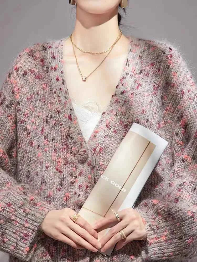 Handesome Elegant Chic V-Neck Cardigan