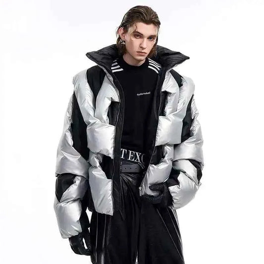 Thick Asymmetric Windproof Jacket