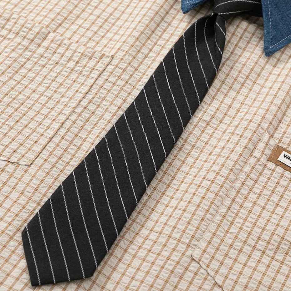 Japanese Style With Tie Oversized Short Sleeve Shirt