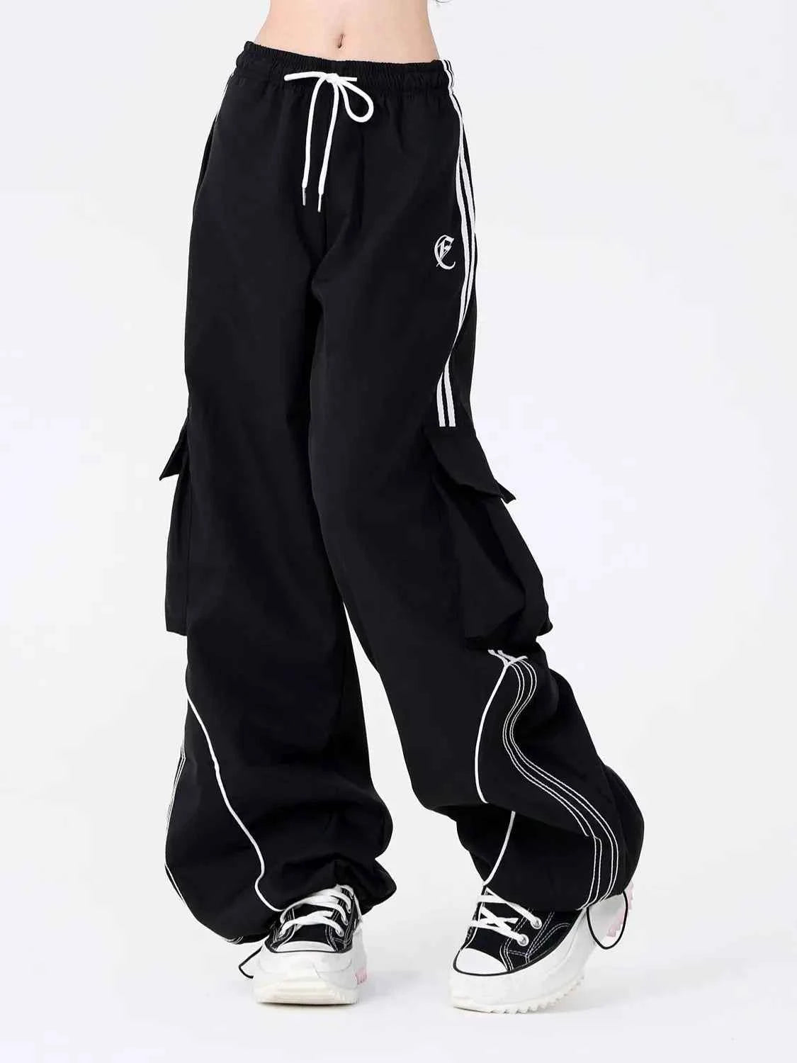 Vintage American Style Hip Hop Cargo Sweatpants