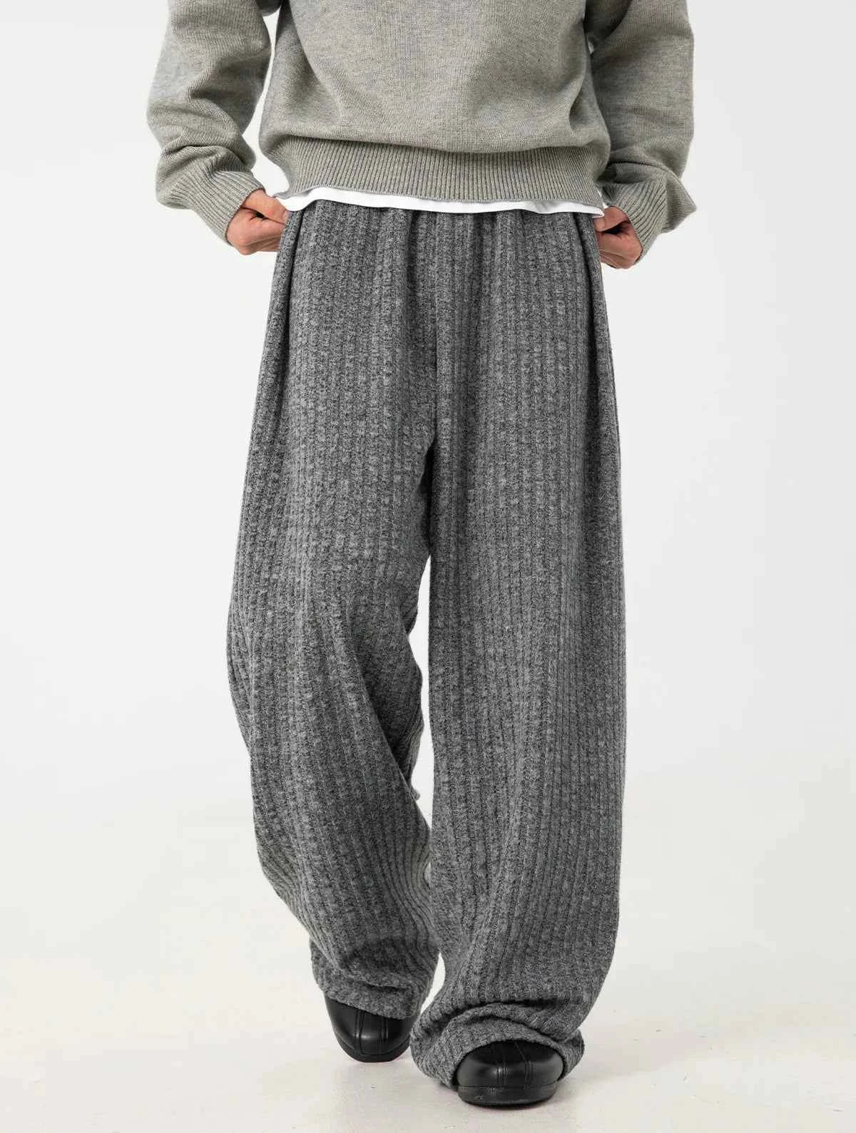Japanese Pleated Heavyweight Loose Sweatpants