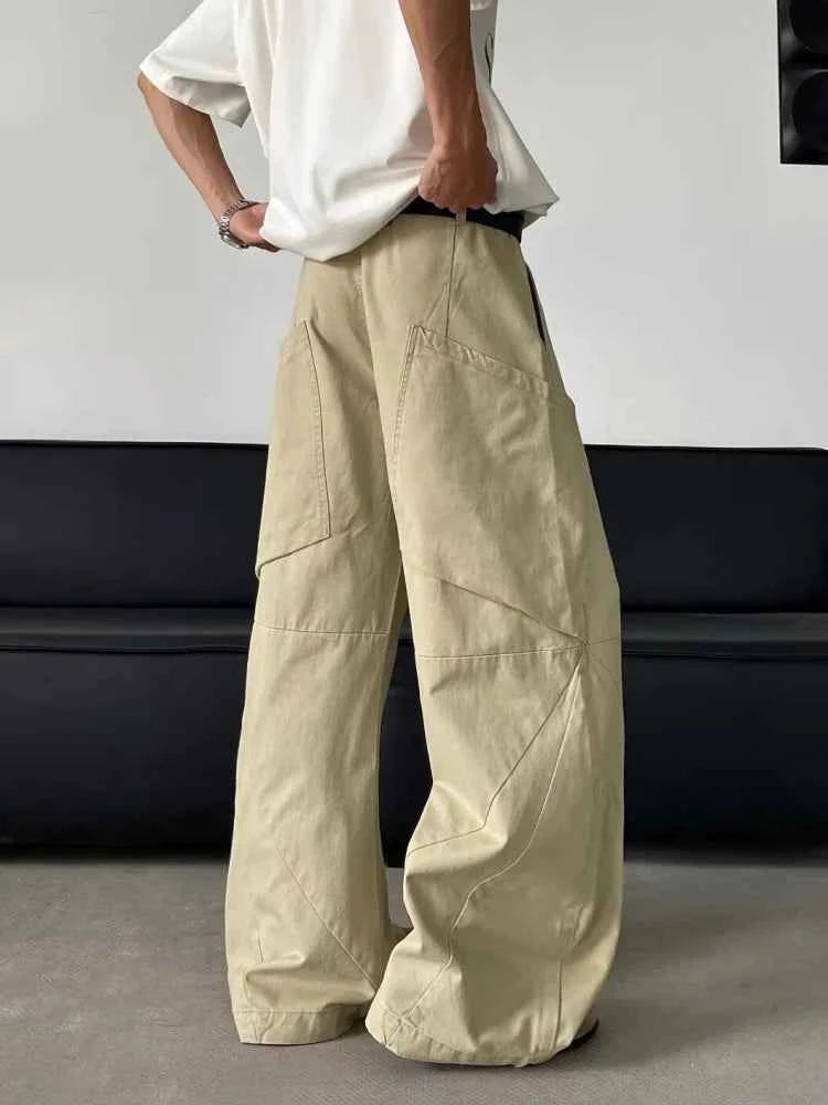 Everyday Denim Pleated Retro Denim Cargo Jeans