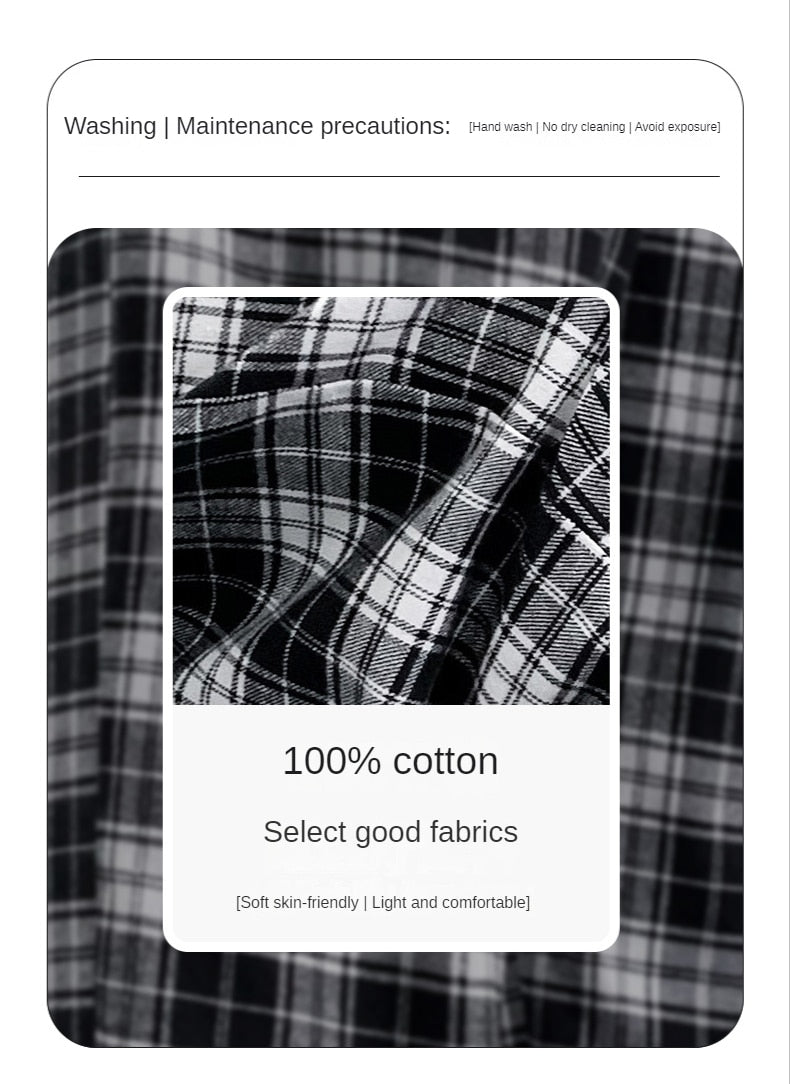 Black And White Checkered Pattern Pants