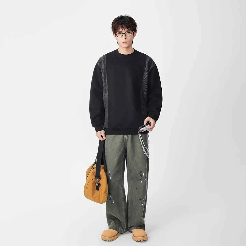 Y2K Retro Patchwork Heavyweight Sweatshirt