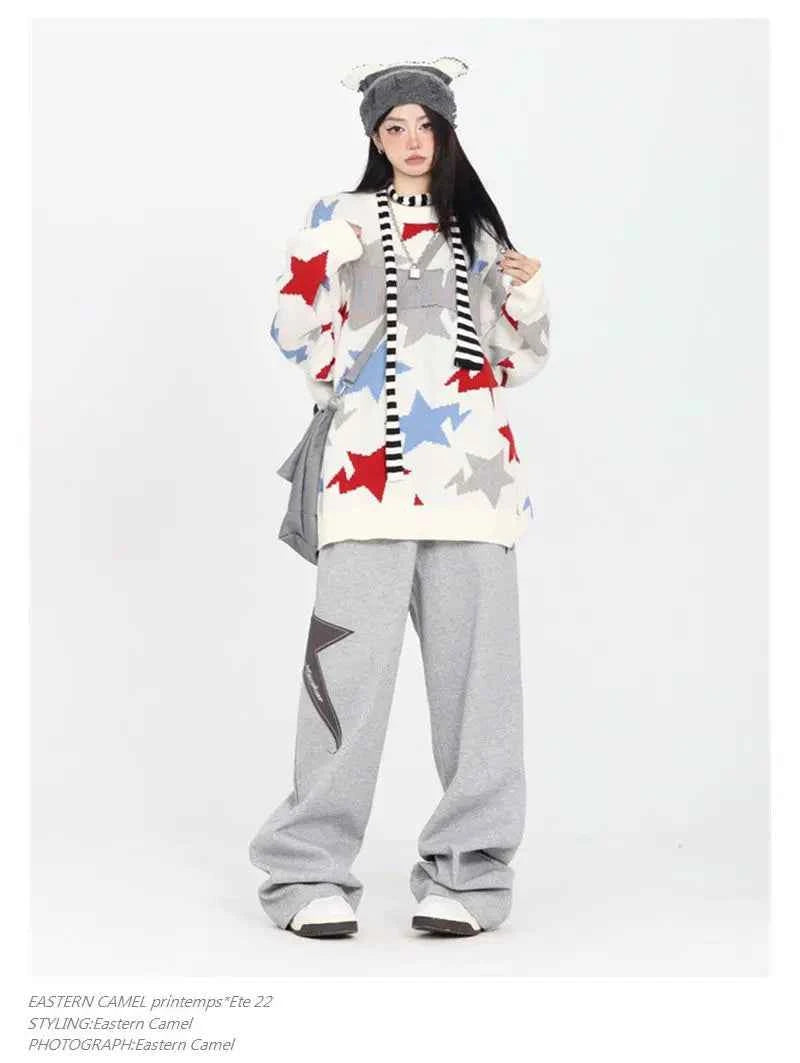 Women Starry Jogging Hip Sweatpants