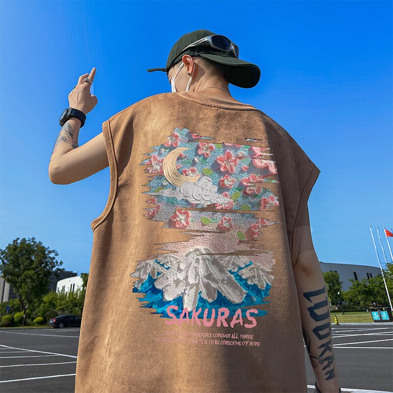 SAKURAS Colorful Scenery Painting T-Shirt