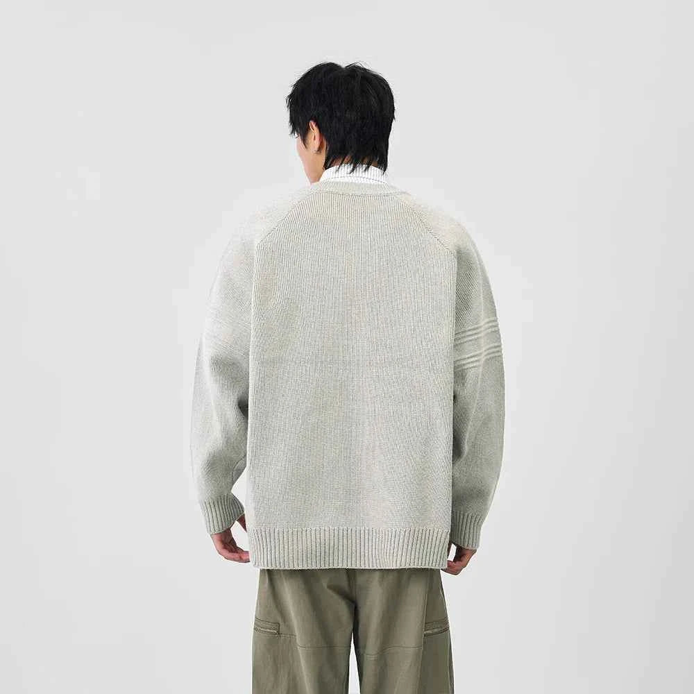 Soft Ribbed Knit Button Front Cardigan