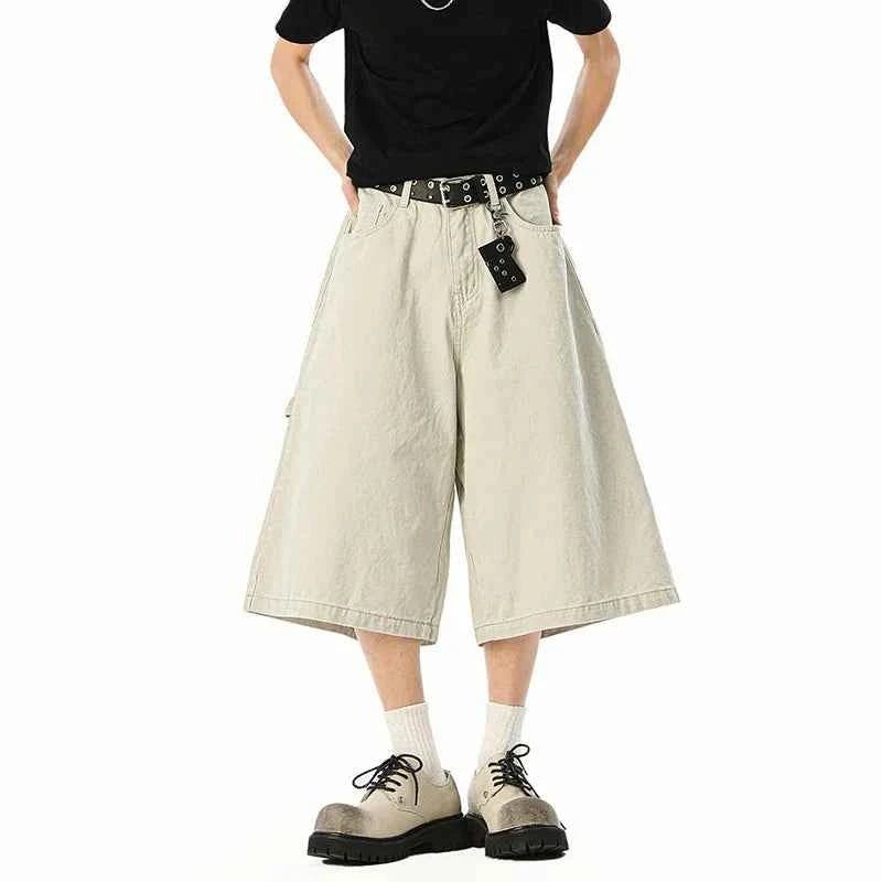 Y2K Workwear Embroidered Cargo Jorts
