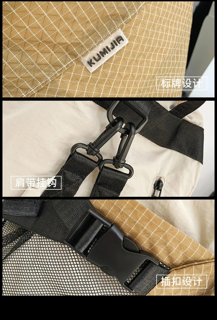 Two Tone Drawstring Backpack