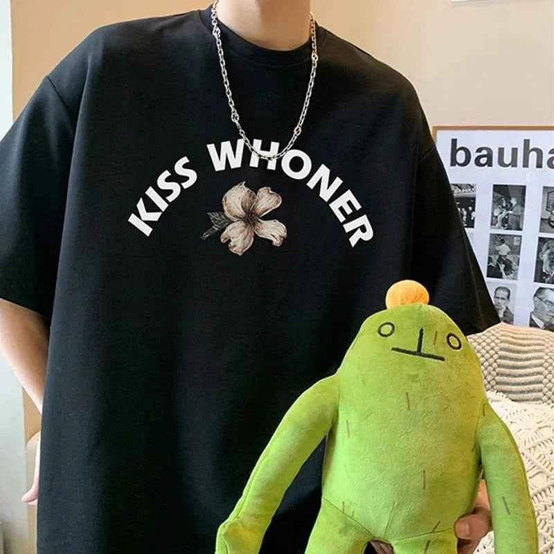 Men's Oversized Crewneck Cotton Summer T-Shirt