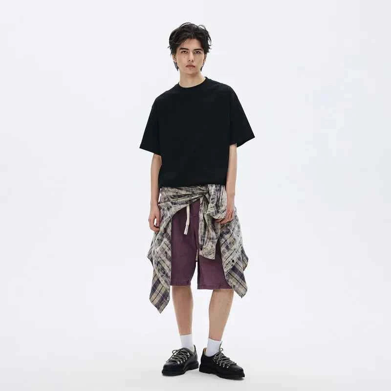 Elevated Solid Color Loose Short Sleeve T-Shirt