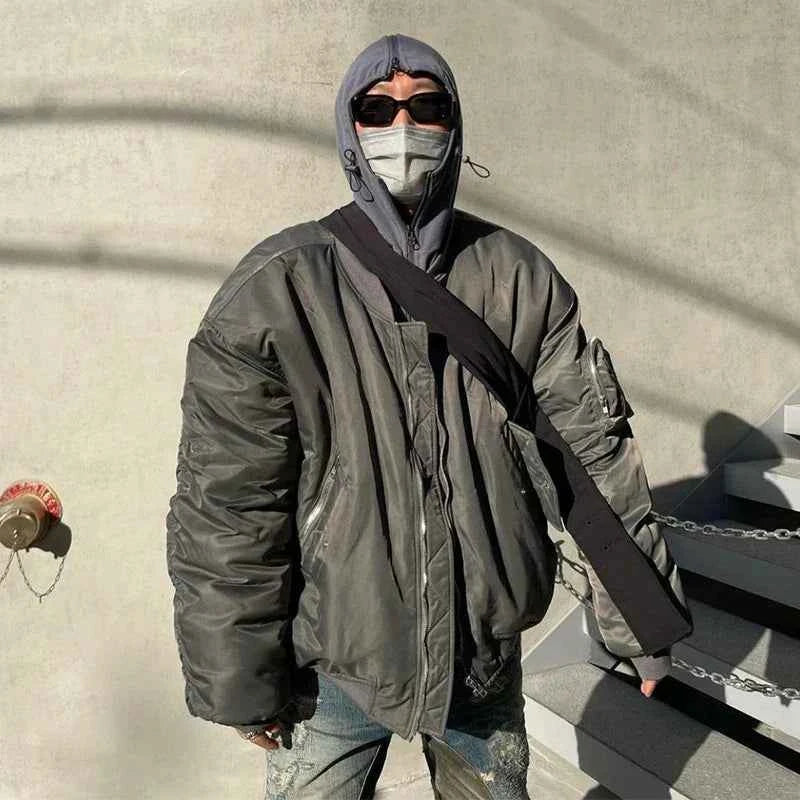 Men Thickened Cotton Flight Jacket