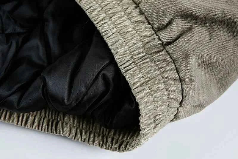 Travel-Essential Oversized Fur Stand Collar Parka Jacket