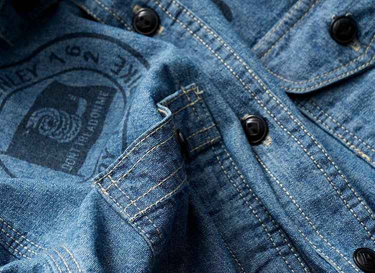 Insulated Streetwear Monroe Denim Long Sleeve Shirt