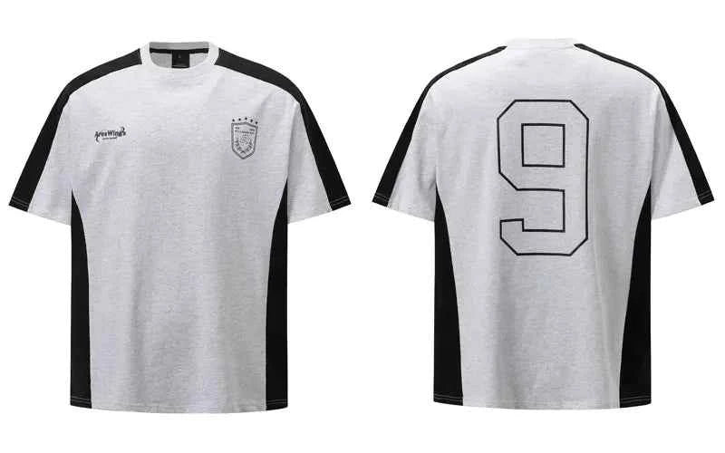 Durable Y2K Graphic Patchwork Racing Sport T-Shirt