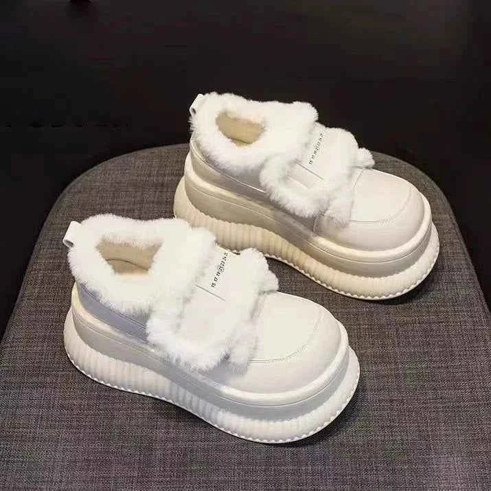 Y2K High Heel Platform Snow Fur Boot