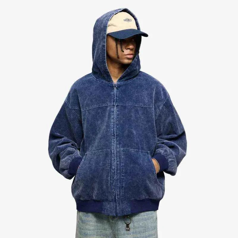 Zip Up Hoodie Washed