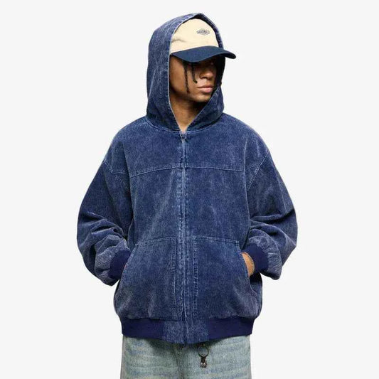 Zip Up Hoodie Washed