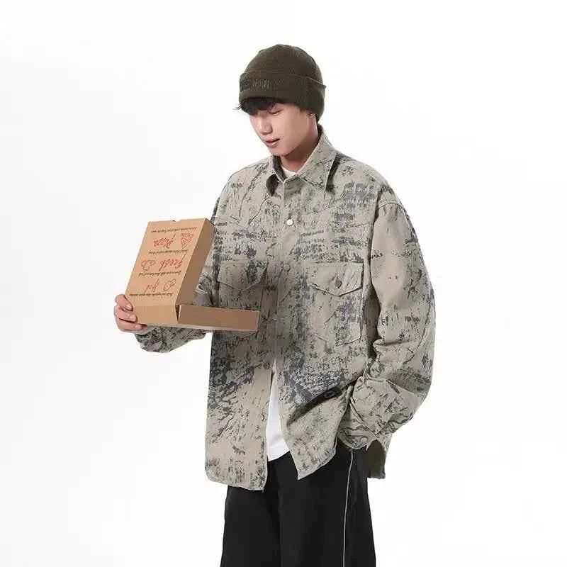 Zenith American High Street Tie Dye Denim Jacket