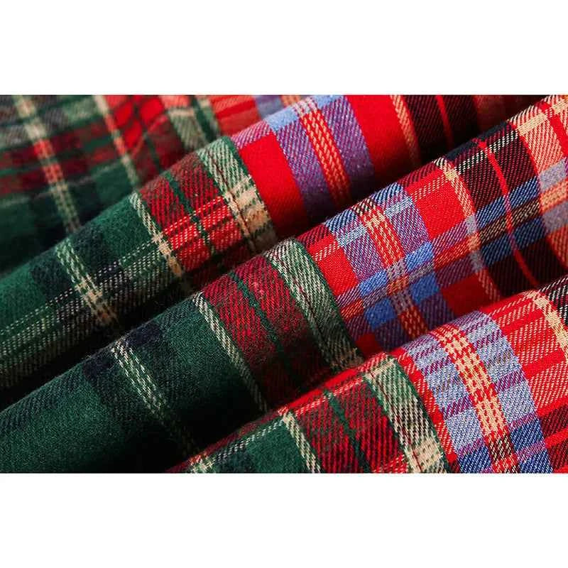 Breathable Plaid Hip Hop With Pockets Long Sleeve Shirt