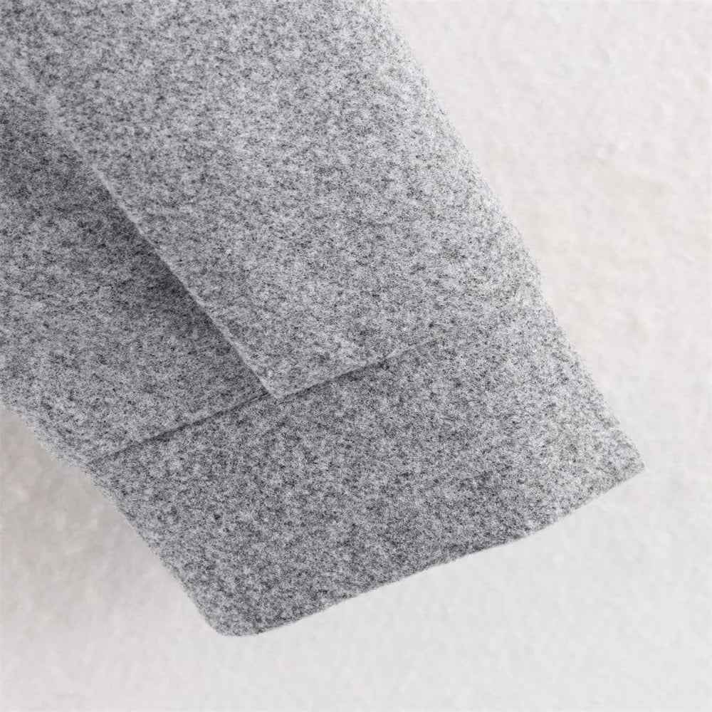 Streetwear Woolen Slim Fit Casual Jacket
