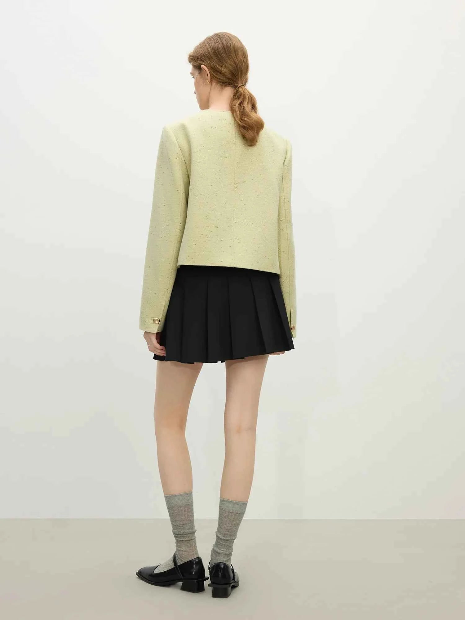 Women Chic Handsome Spring Tweed Jacket