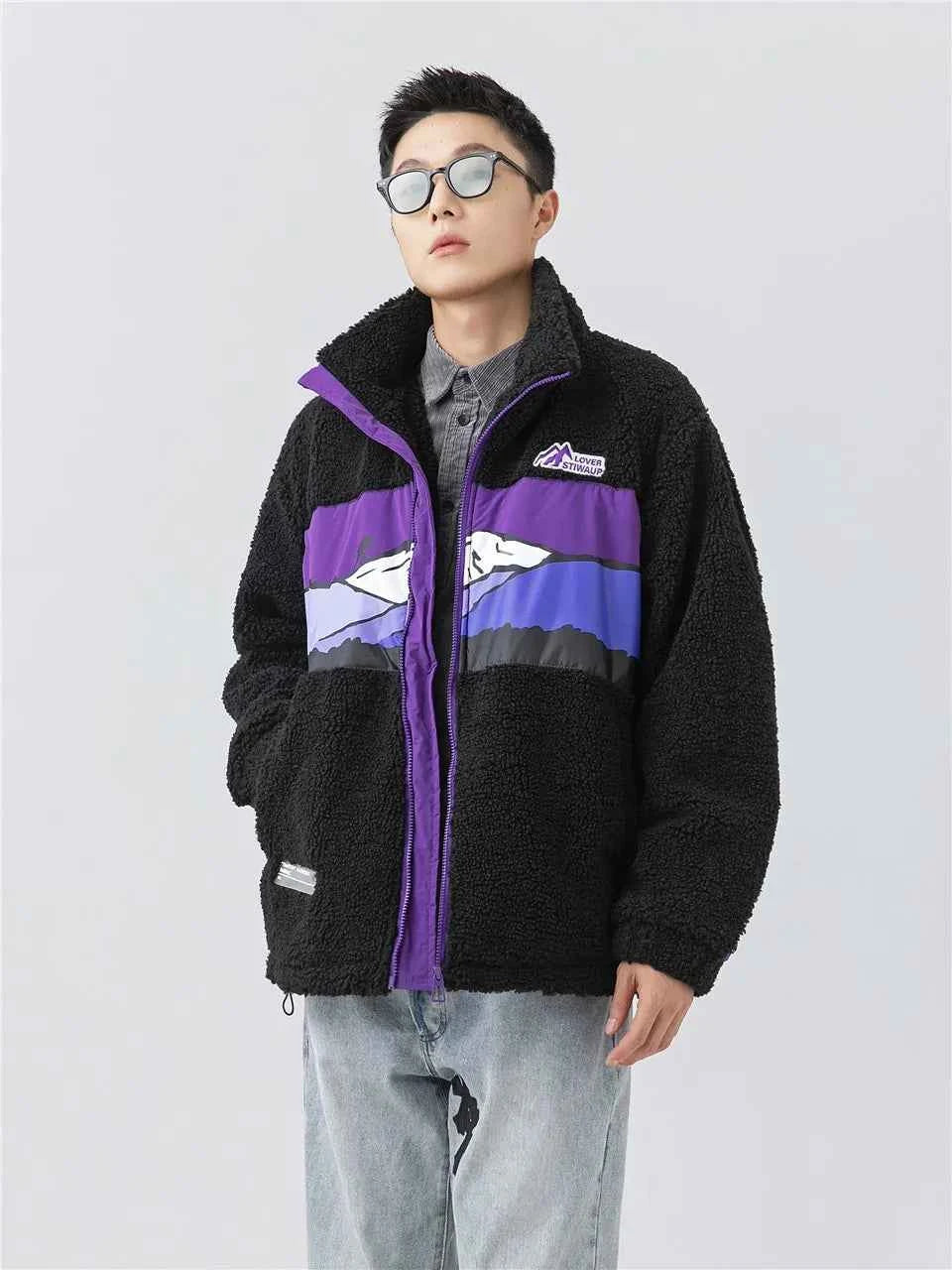 Warm Plush Winter Fleece Parkas Jacket