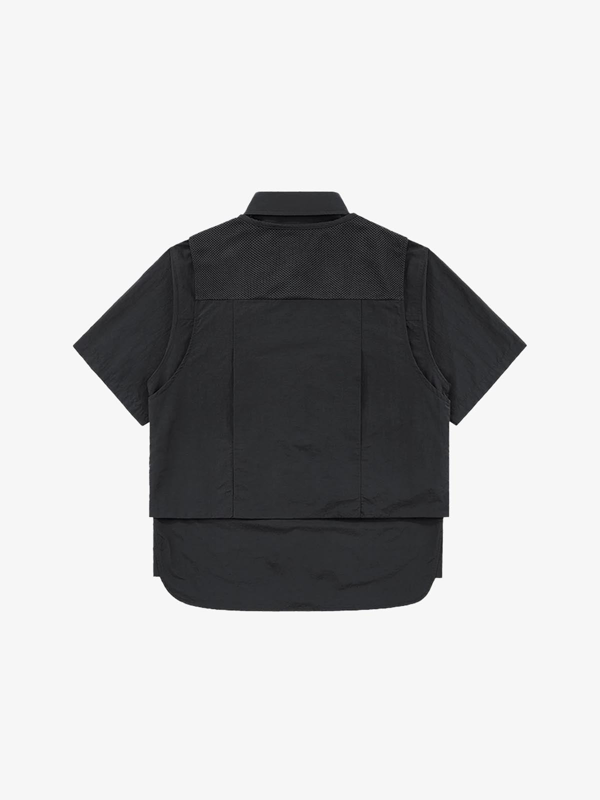 Multi Vest Pockets Two Pieces T-Shirt