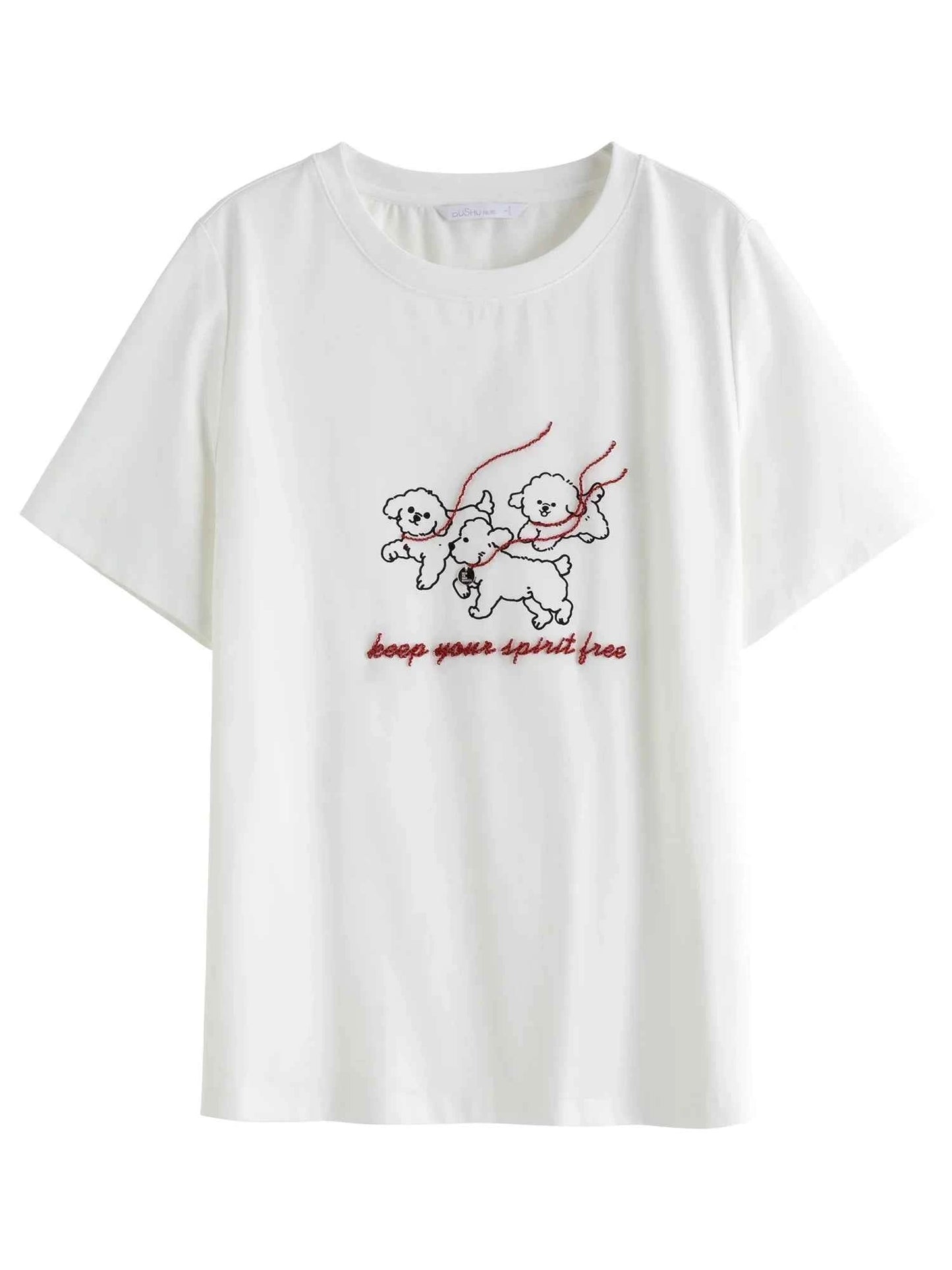 Flattering Summer Embroidered T-Shirt