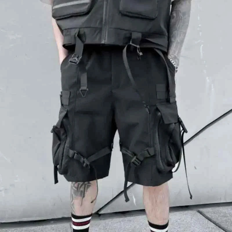 Dark Tactical Loose Fit Techwear Short