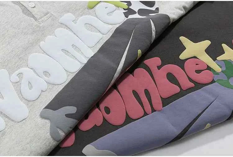 Essential Colorful Cartoon Letter Print Polo T-Shirt