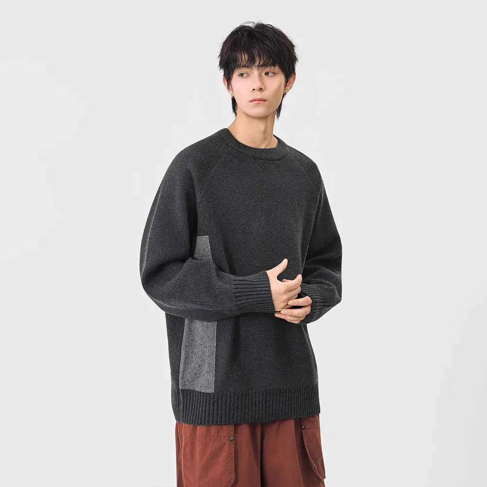 Stylish Crew Neck Knitted Jumper Sweater