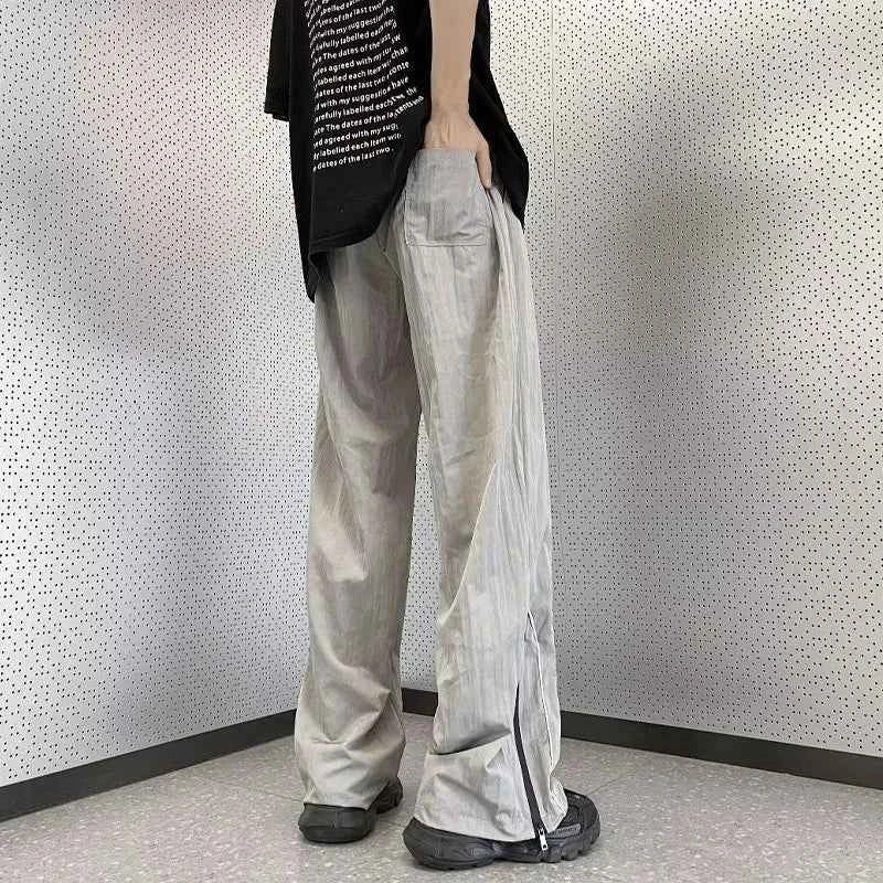 Streetwear Comfort Elastic Waist Straight Summer Pants