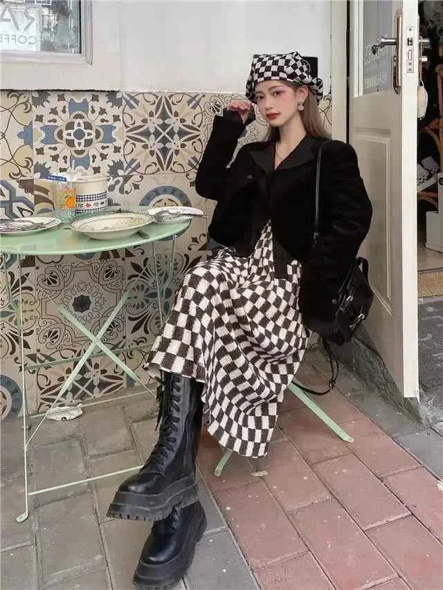 Gothic Black Button Down Blouse Shirt